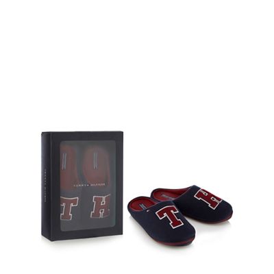 Tommy Hilfiger Navy 'Tommy Hilfiger' slippers in gift box